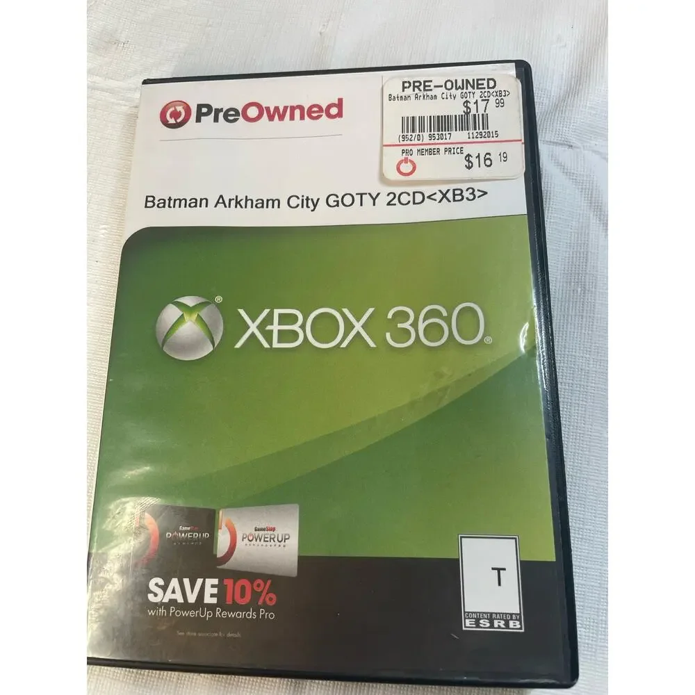 Microsoft XBOX 360 Batman Arkham City Game of the Year Edition EUC